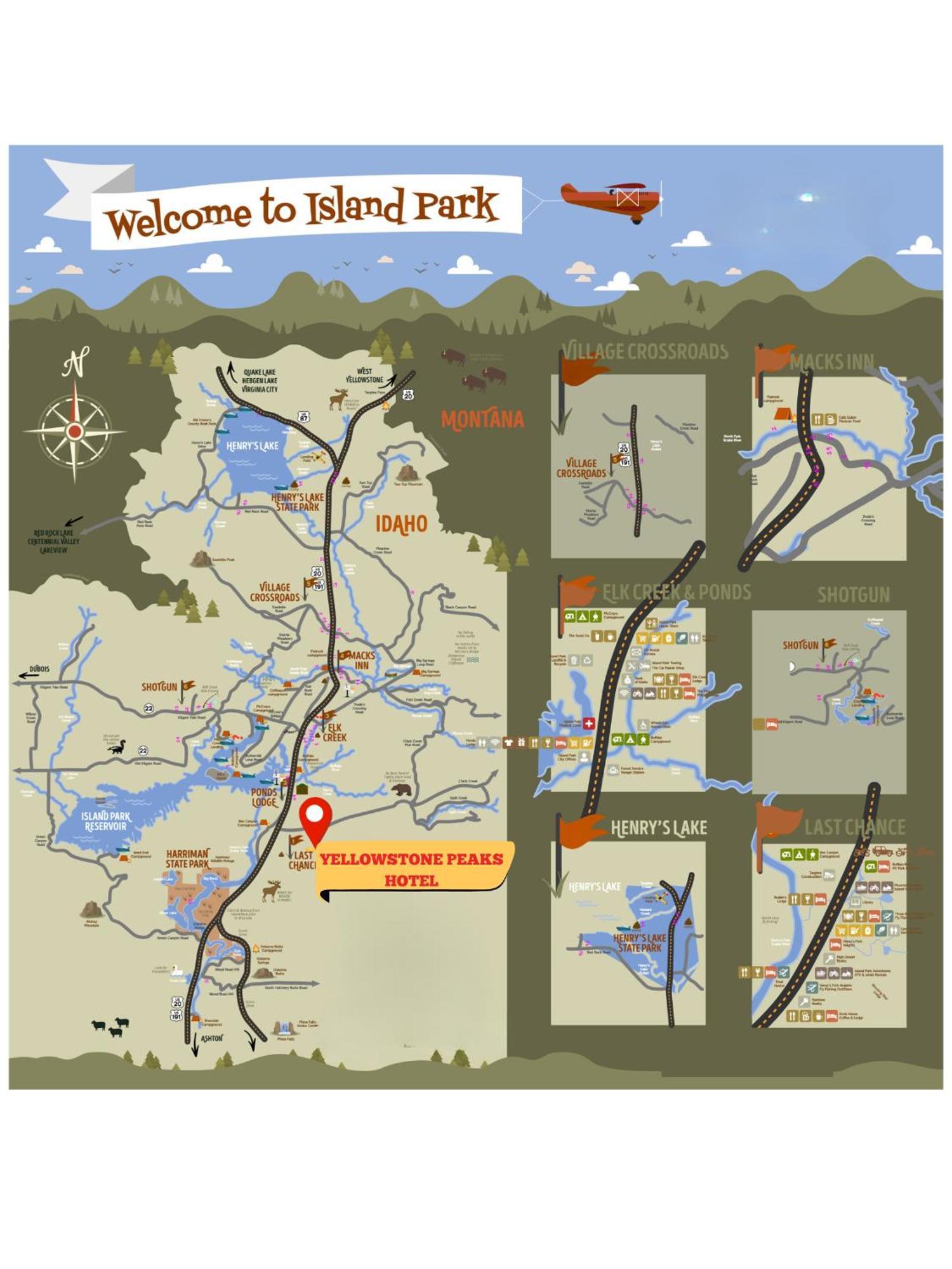 Yellowstone Peaks Hotel Айлънд Парк Екстериор снимка